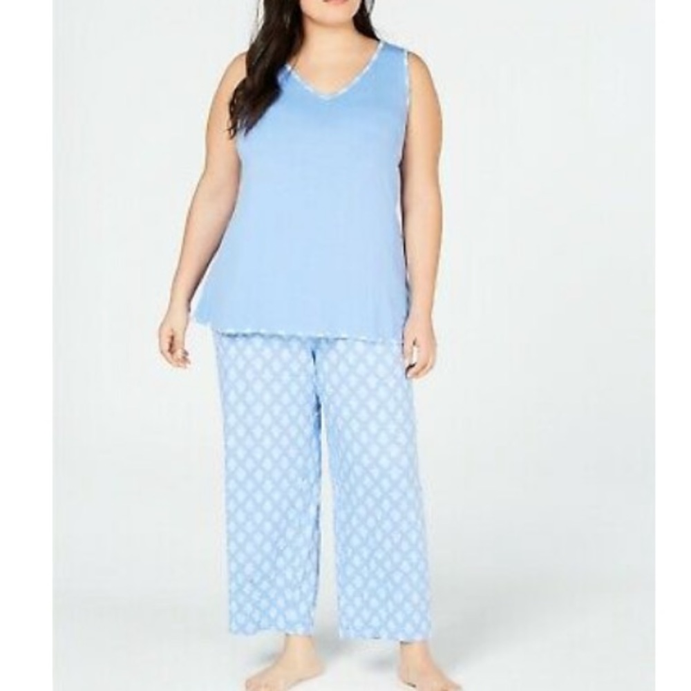 Charter Club Plus Size Tank Cropped Pants Pajamas